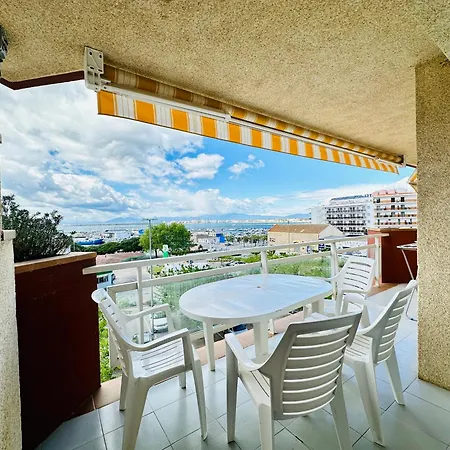 ROC MAR 3 3B - Apartamento cerca del centro y de la playa - terraza con vistas al mar y al puerto Rosas Exterior foto